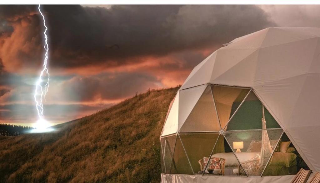 Caravans Park & Glamping Tents In The Vineyard Villa Turda Exterior foto